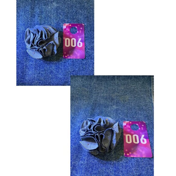 Handmade Denim Diamond & Pearl Brooches - Picture 7 of 8